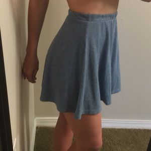 Blue skater skirt